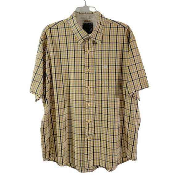 Timberland Men's Plaid Button Down Short Sleeve Shirt - XL - Picture 1 of 11